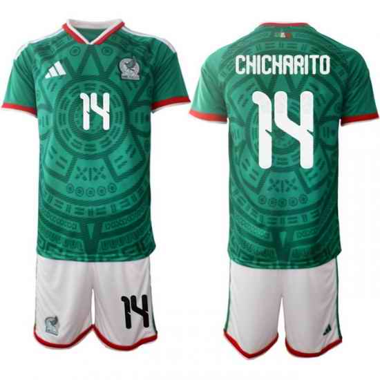 Mexicoa 2026 FIFA World Cup Soccer Jersey Green #14 CHICHARITO
